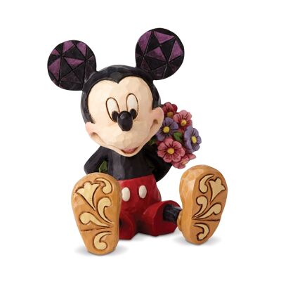 Mickey Mouse with Flowers Mini Figurine - Disney Traditions by Jim Shore