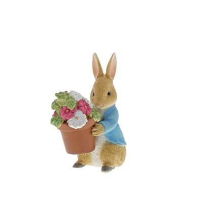 Peter Rabbit Brings Flowers Figurine by Beatrix Potter