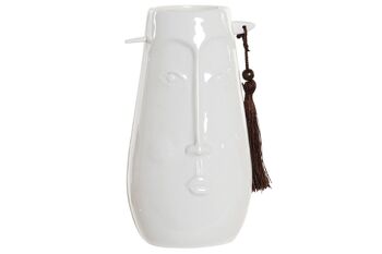 VASE GRES 12X9,5X22 CÔTÉ BLANC LD171482 1