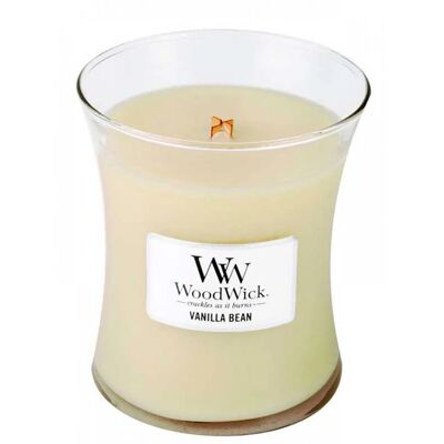 Vanilla Bean Medium Hourglass Wood Wick Candle