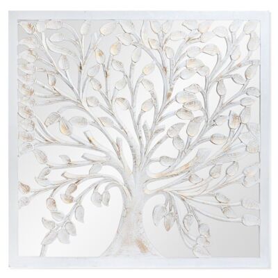 DÉCORATION MURALE MDF VERRE 120X3,5X120 ARBRE DP182458