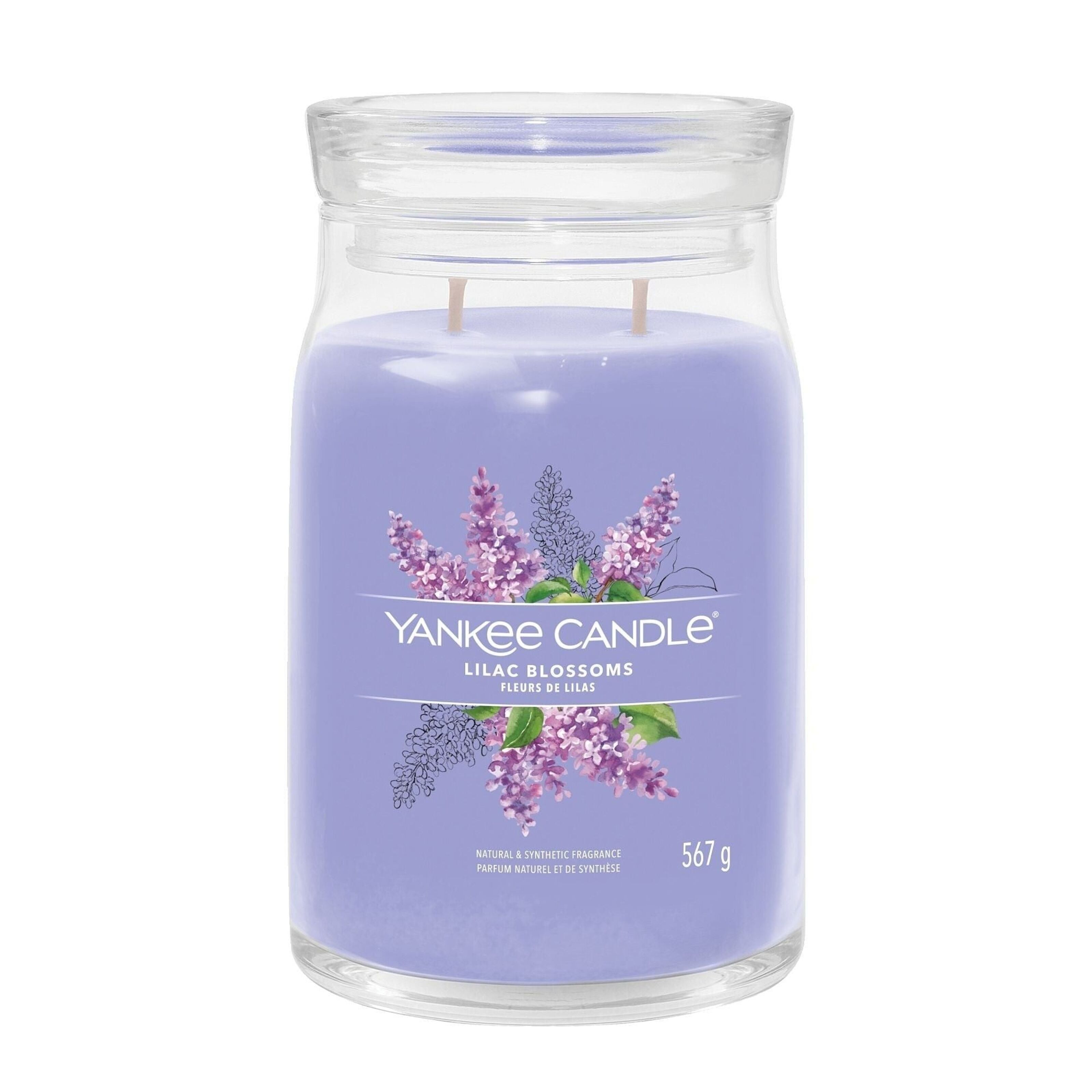 Compra Yankee Candle en tarro grande con diseño de flores lilas al por mayor