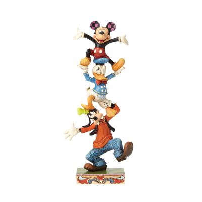 Teetering Tower - Goofy, Donald Duck and Mickey Mouse Figurine - Disney Traditions by Jim Shore