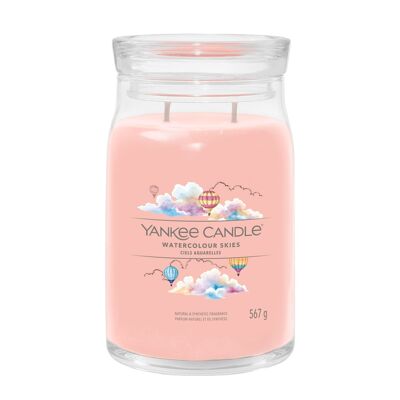 Watercolour Skies Signature Large Jar Yankee Candle