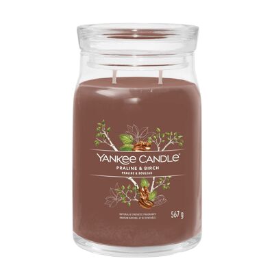 Praline & Birch Signature Large Jar Yankee Candle