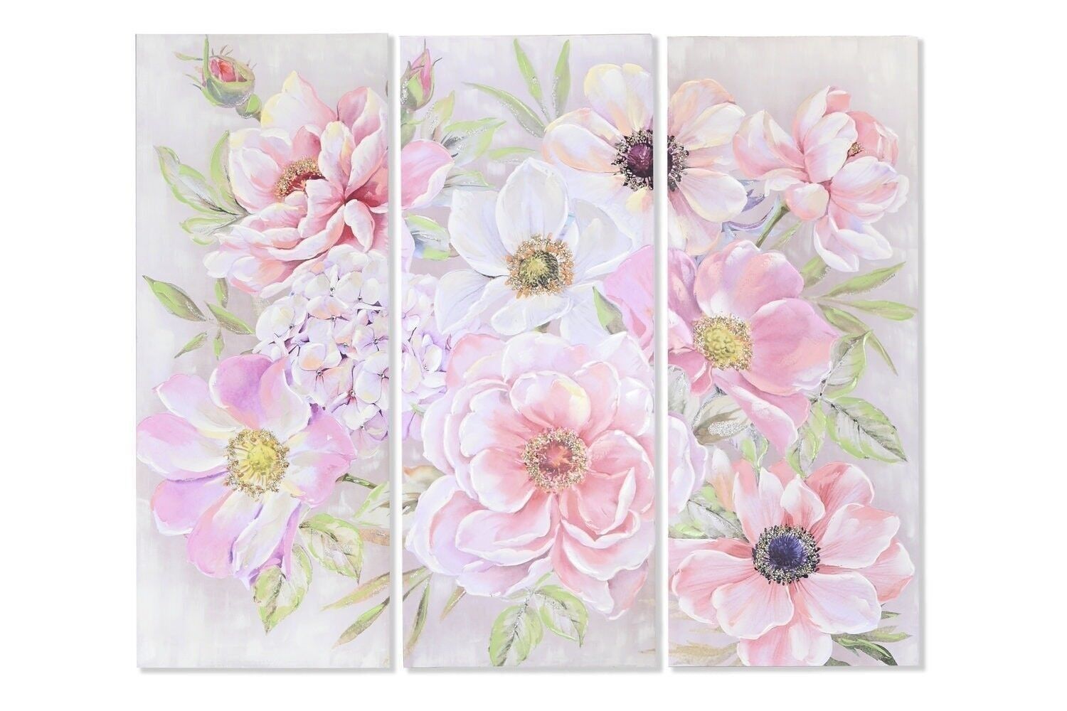 QUADRO IN TELA MDF 60X3X150 FIORI 3 ASSORTIMENTI. CU201716