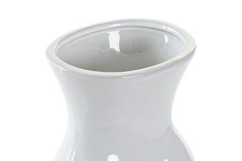 VASE GRÈS 17X12X21 MAIN BLANC JR188809 2