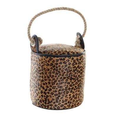 SUJETAPUERTAS PIEL CUERDA 19X19X19 LEOPARDO MB185305