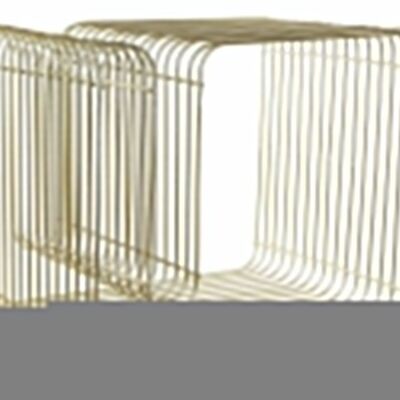 METAL MAGAZINE RACK 50X40X39 GOLDEN MB183635