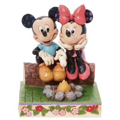 Statuetta di falò di Topolino e Minnie - Tradizioni Disney di Jim Shore