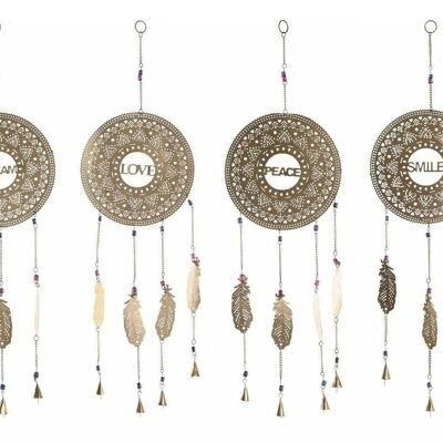 DECORACION COLGANTE METAL 25X1X77 PLUMAS 4 SURT. DH200874