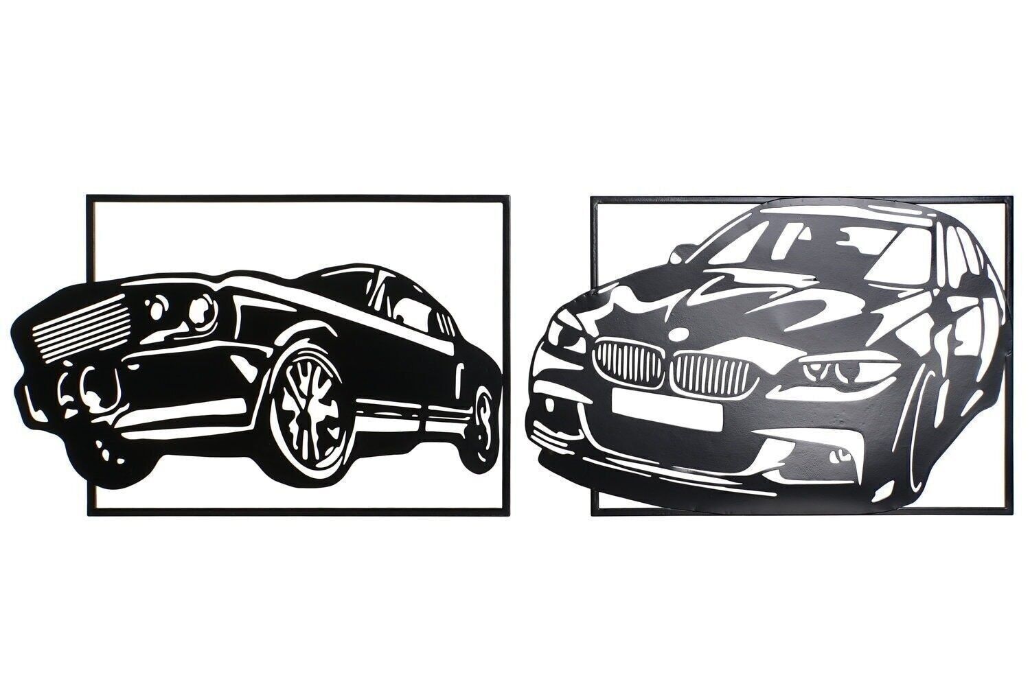 WANDDEKORATION METALL 61X1,3X40 AUTO 2 SURT. DP204678