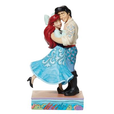 Two World United (Statuetta Ariel & Prince Eric Love) - Disney Traditions di JimShore