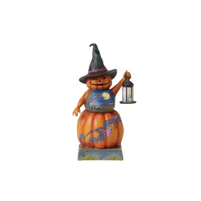 Stacked Pumpkin Witch Figurine - Heartwood Creek by Jim Shore