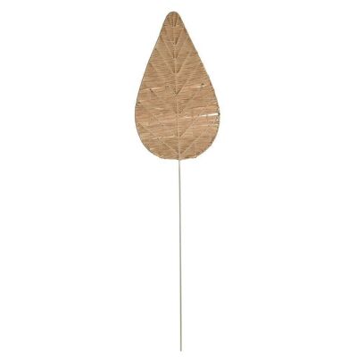 DECORACION FIBRA HIERRO 19X2X92 HOJA NATURAL DH201225