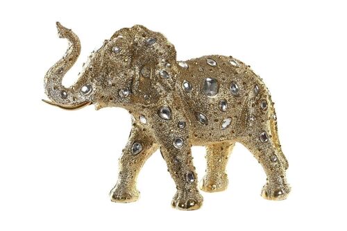 FIGURA RESINA 36X14X26,5 ELEFANTE DORADO FD199217