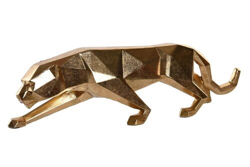 FIGURA RESINA 35,5X8X10 LEOPARDO DORADO FD199220