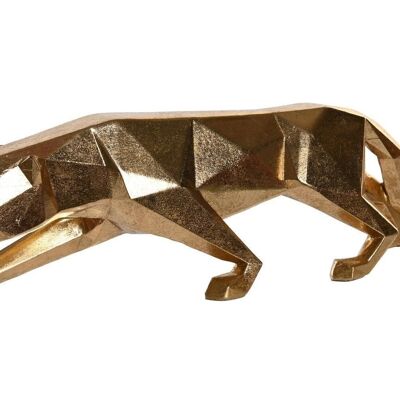 FIGURA IN RESINA 35,5X8X10 LEOPARDO DORATO FD199220