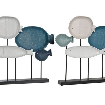 FIGURINE EN METAL 60X8X52 POISSON BRUT 2 ASSORTIMENTS. FD204042