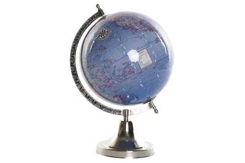 GLOBO TERRAQUEO ALUMINIO PVC 23X20X32 AZUL DH174804