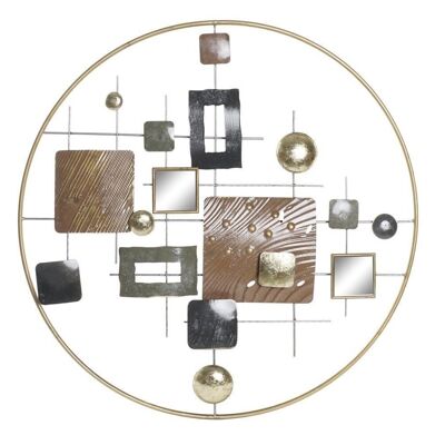 WALL DECORATION METAL 79X6X79 GOLDEN ABSTRACT DP187047