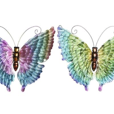 METAL WALL DECORATION 50X3X39 BUTTERFLY 2 ASSORTED. DP207298