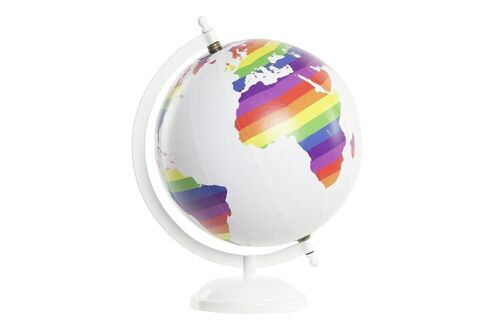 GLOBO TERRAQUEO PVC METAL 20X18X28 LGTBI BLANCO DH201350