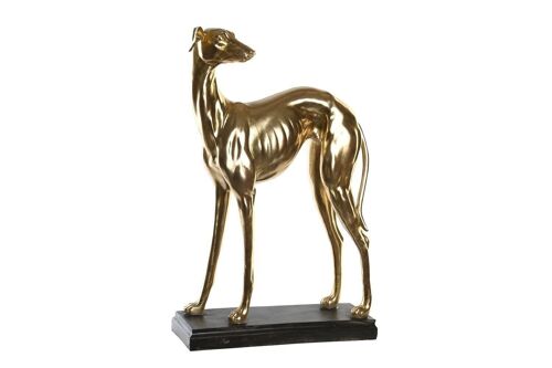 FIGURA RESINA 44,5X17X65,5 GALGO DORADO FD199225