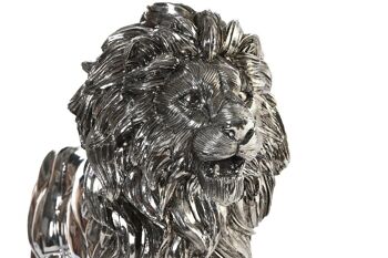 FIGURINE EN RÉSINE 55,5X17,5X38,5 LION BRILLANT FD199226 2