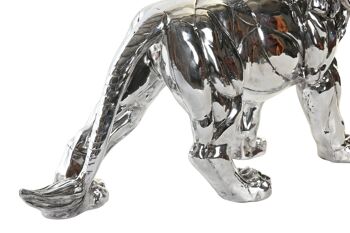 FIGURINE EN RÉSINE 55,5X17,5X38,5 LION BRILLANT FD199226 3