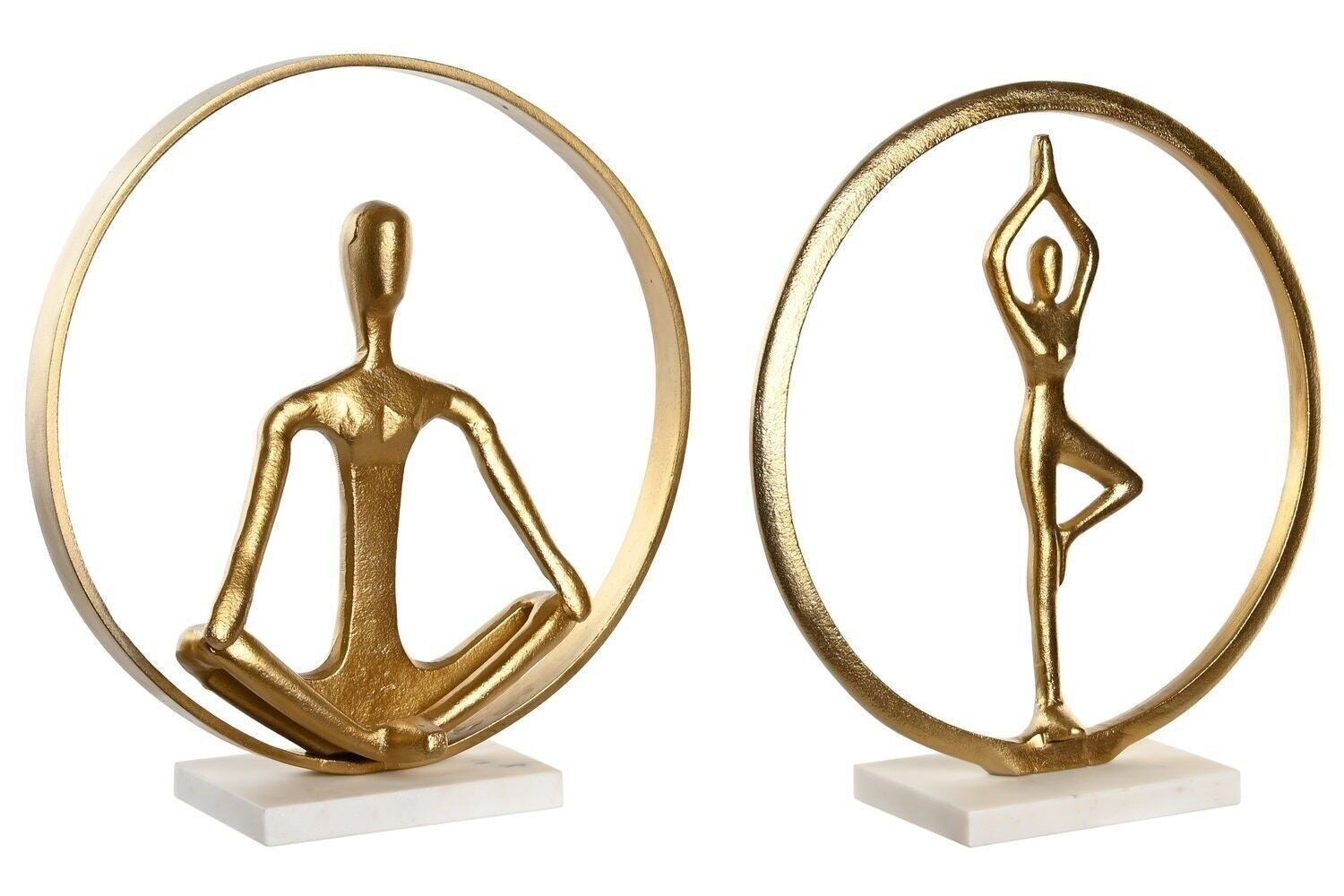 MARBLE ALUMINUM FIGURE 33X11X35,5 YOGA 2 ASSORTED. FD204475