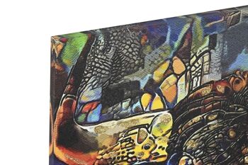 TABLEAU SUR TOILE MDF 60X2X60 PAILLETTES ANIMAUX 4 ASSORTIMENTS. CU201749 2