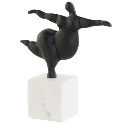 MARBLE ALUMINUM FIGURE 21X8X24 BLACK WOMAN FD204478