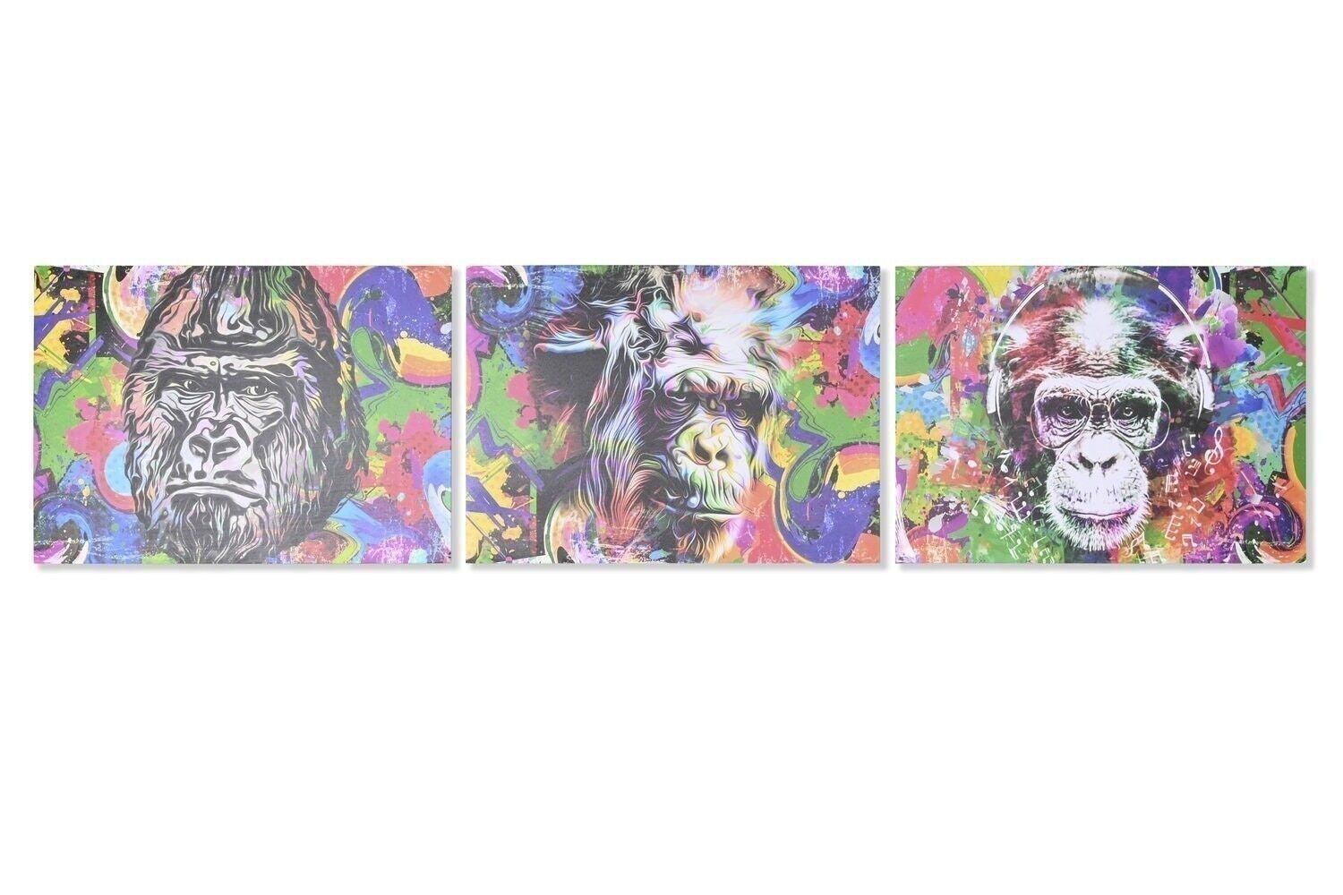 MDF CANVAS PICTURE 70X1,8X50 GORILLA 3 ASSORTMENTS. CU201826