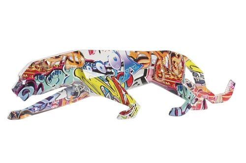 FIGURA RESINA 47,5X11X13 LEOPARDO MULTICOLOR FD194710