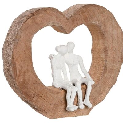 FIGURA MANICO ALLUMINIO 17X8X22 COPPIA NATURALE FD205233