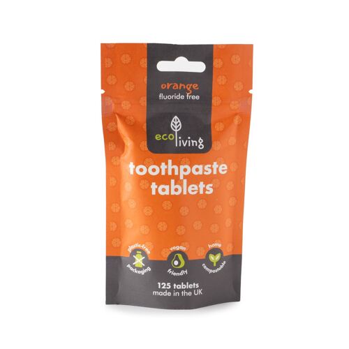 Toothpaste Tablets - Orange with FLOURIDE FREE