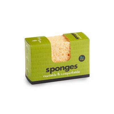 Compostable UK Sponge - 2 Pack Large