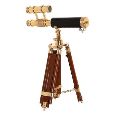 BRASS TELESCOPE HANDLE 24X17X34 DOUBLE GOLD DH202149