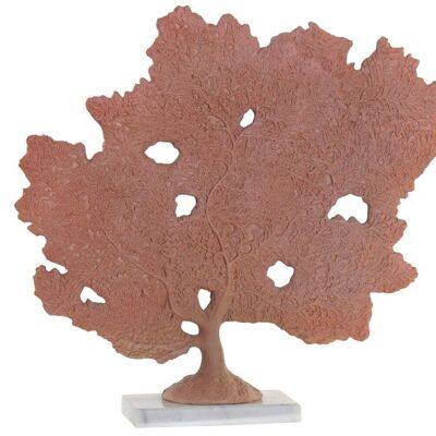 FIGURA RESINA MARMOL 41,5X8X39,5 CORAL FD172152