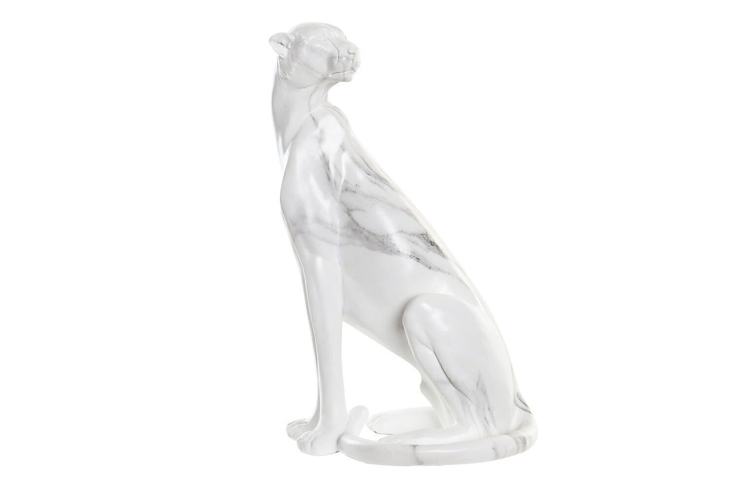 HARZFIGUR 25X18X41 LEOPARDSIMULIERTER MARMOR FD194714