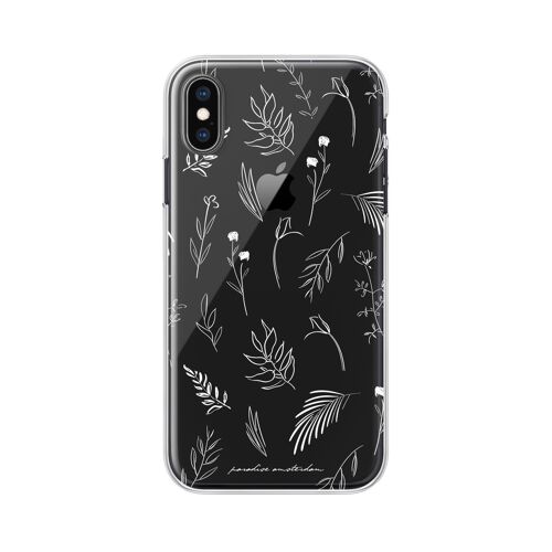 Island Flora' Clear Case - iPhone X / Xs