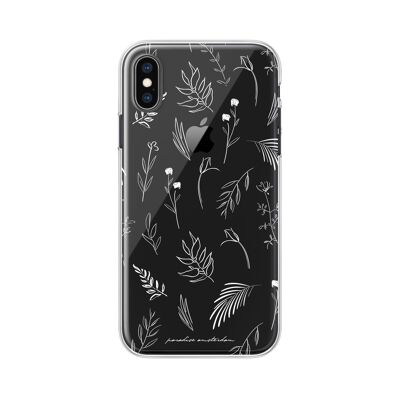 Island Flora' Clear Case - iPhone X / Xs