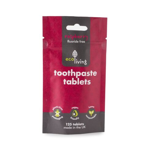 Toothpaste Tablets - Raspberry Fluoride Free - 10000 BULK Tablets