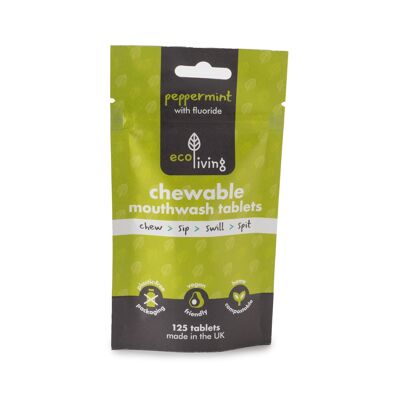 Chewable Mouthwash Tablets  - with flouride 2 month supply