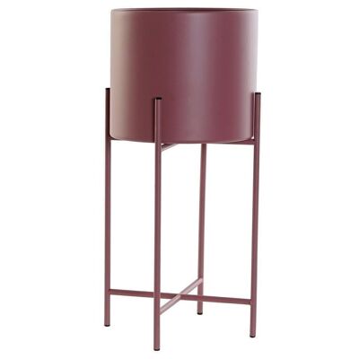 METAL PLANTER 25.5X25.5X53.5 MAGENTA MC178541