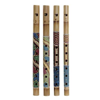 BAMBOO FLUTE 30X2X2 ABORIGINAL NATURAL 4 ASSORTMENTS. DH181822