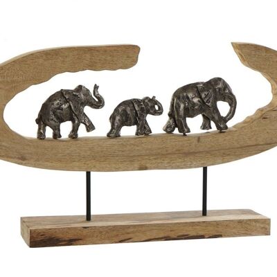 FIGURA MANICO IN ALLUMINIO 68X9X33 ELEFANTE NATURALE FD174947