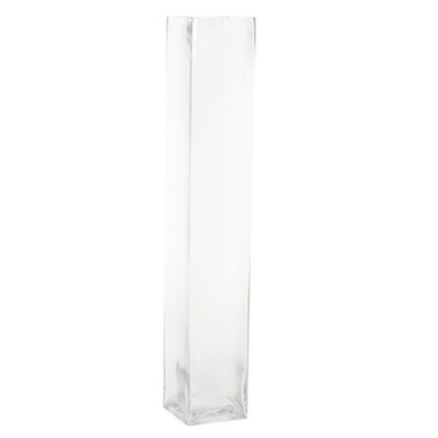 GLASS VASE 10X10X59 GLASS VASE JR190472