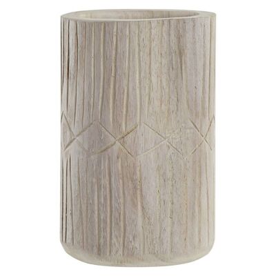 VASE PAULOWNIA 15X15X24 NATUREL LD183344